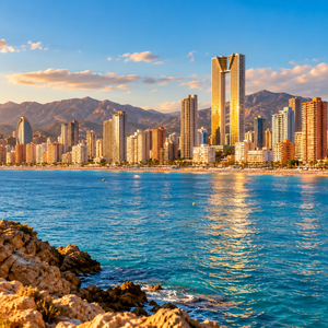 Skyline de rascacielos de Benidorm